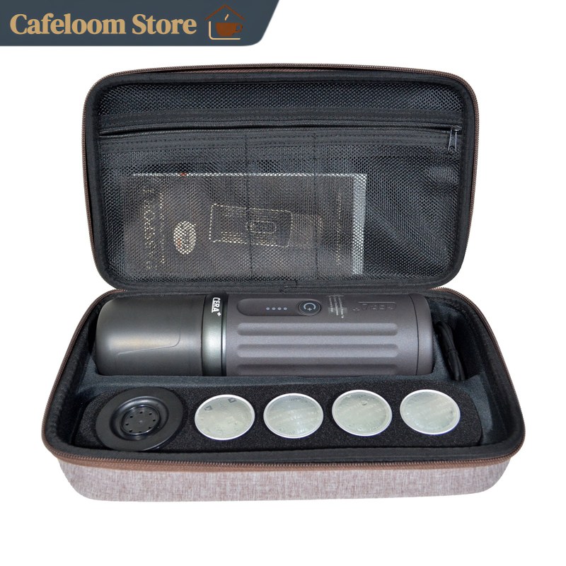 Coffee Equipment Travel Bag - CERA Tragbare Kaffeemaschinen-Aufbewahrungstasche Multifunktionale Kaffee-Zubehör-Reise-Organizer-Tasche Kaffeemühlen-Aufbewahrungstasche