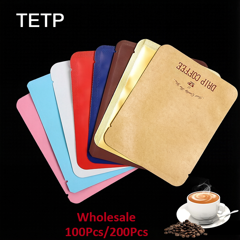 Coffee Equipment Travel Bag - TETP 100/200 Stück Kaffeetüten aus Aluminiumfolie