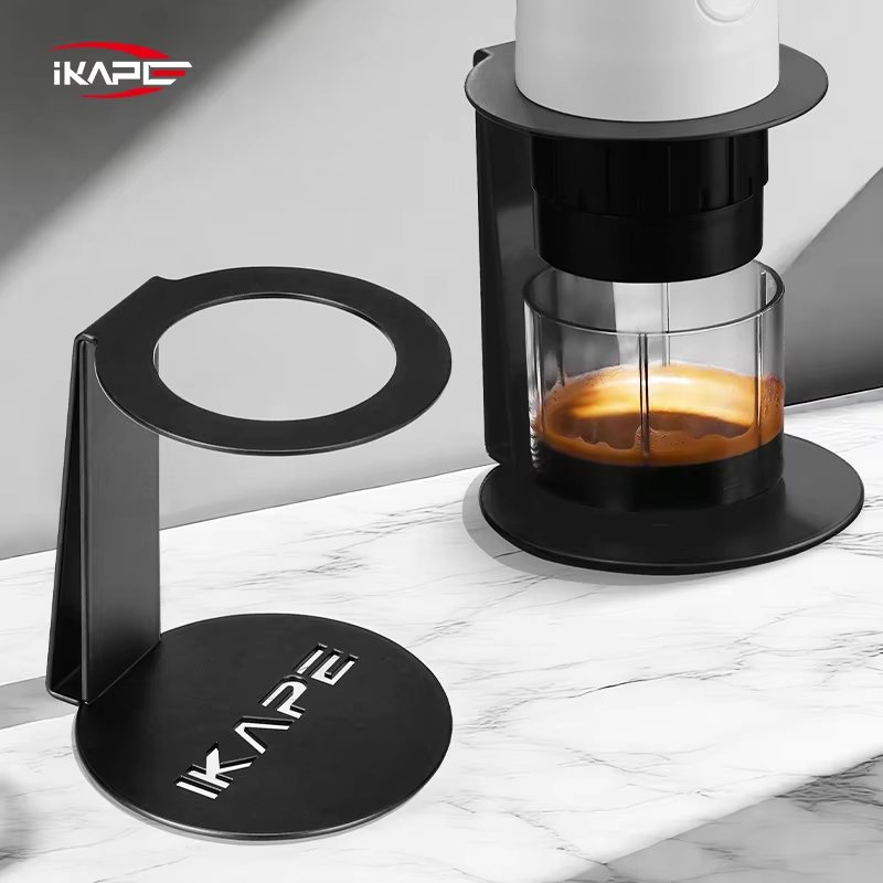 Coffee Equipment Brands - IKAPE Tragbarer Kaffeemaschinenständer, Kaffeetropfständer aus Metall,