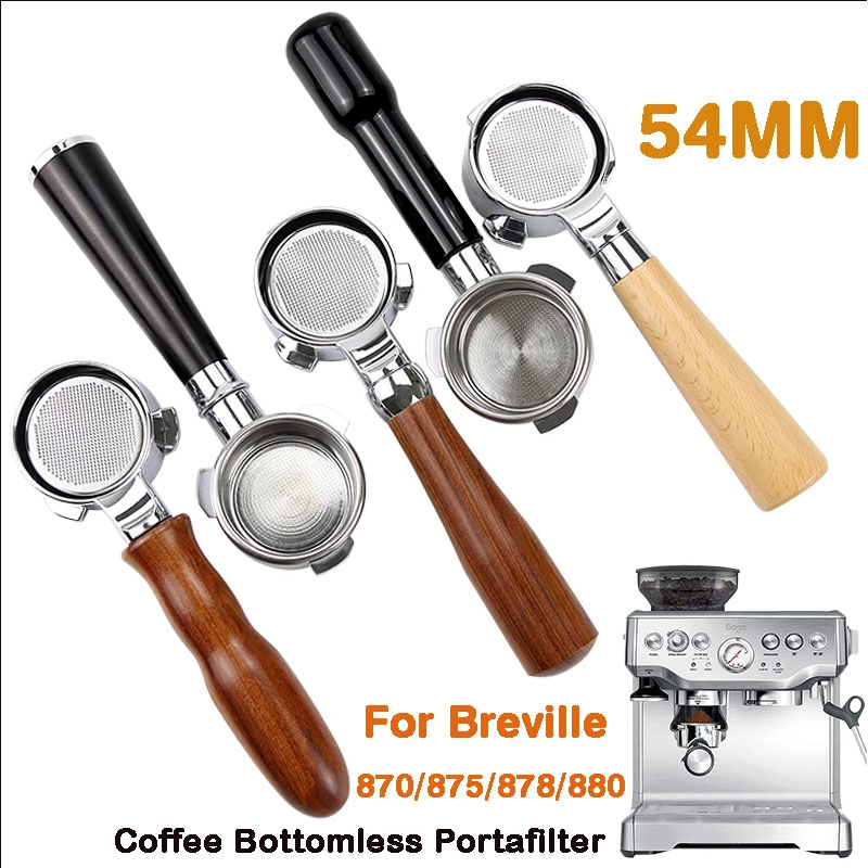 Naked Portafilter Bottomless - Edelstahl Brevi lle 54mm Kaffee bodenloser