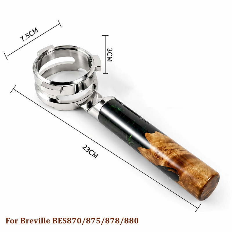 Edelstahl-Flachfilter 54mm Hoh – Naked Portafilter Bottomless Bewertung und Preis