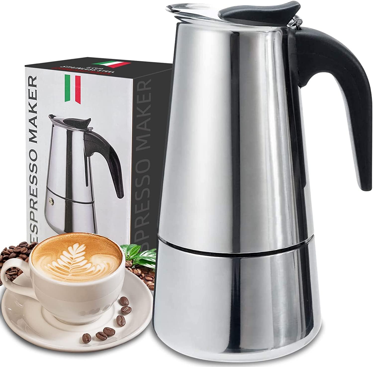 4/6/9 Tassen Moka Pot Caffe Ma – Coffee Equipment Brands Bewertung und Preis