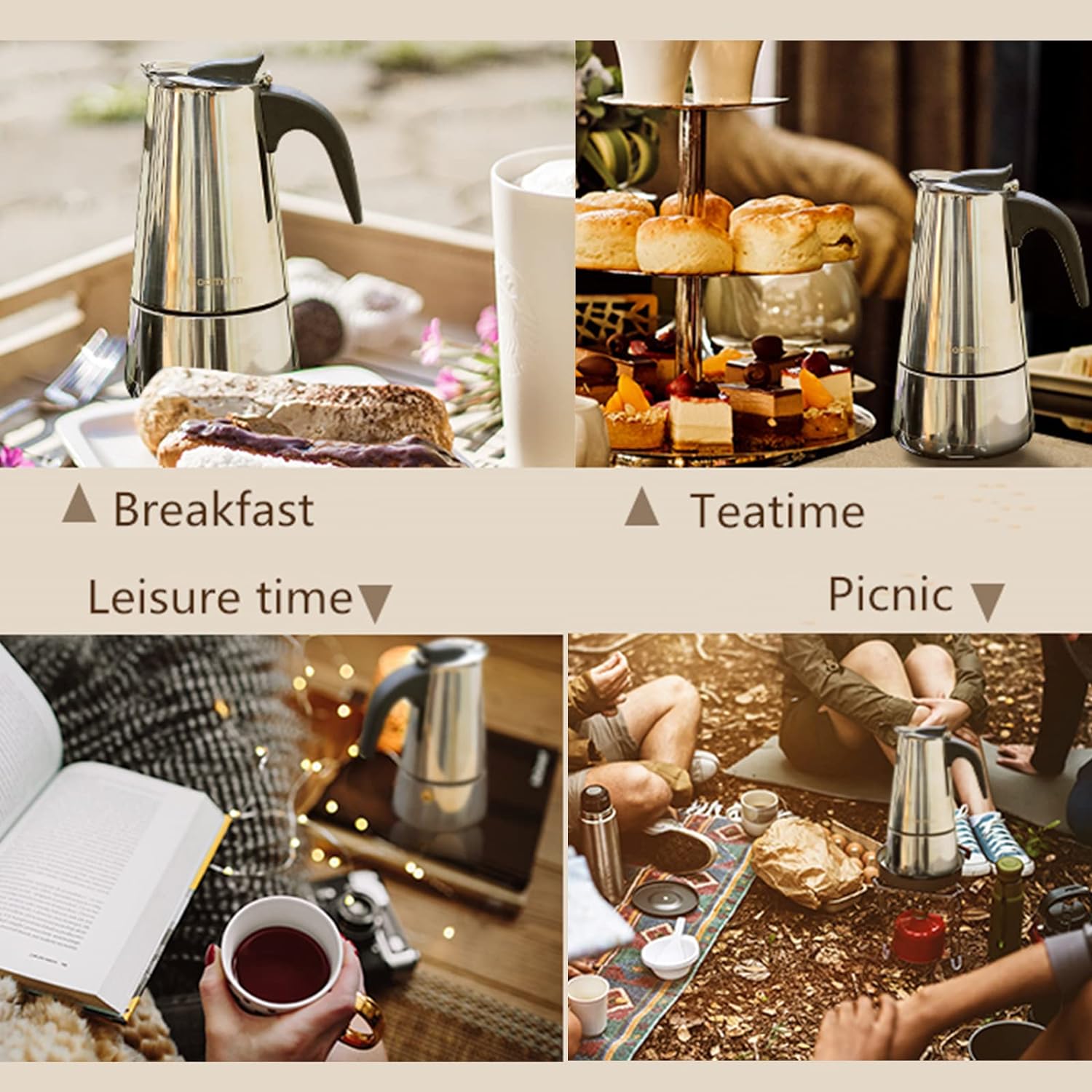 4/6/9 Tassen Moka Pot Caffe Ma – Coffee Equipment Brands Bewertung und Preis