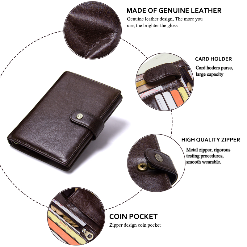 Casual Echtes Leder Brieftasch – Coffee Equipment Travel Bag Bewertung und Preis